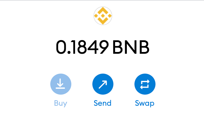 Transfer BNB from your exchange wallet