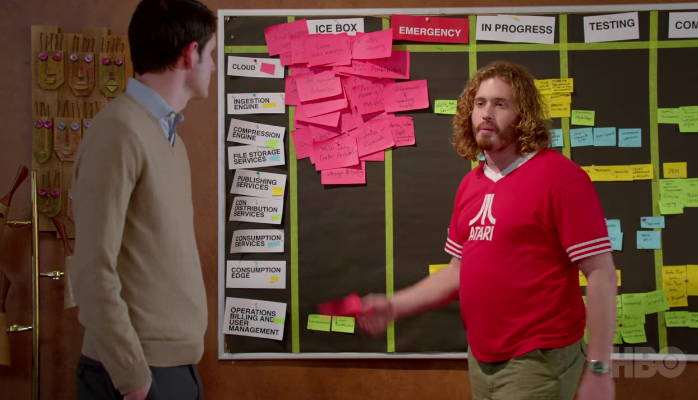 A scene from Silicon Valley