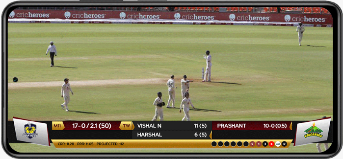 Cricket Live Stream Score Ticker with Overlay Templates