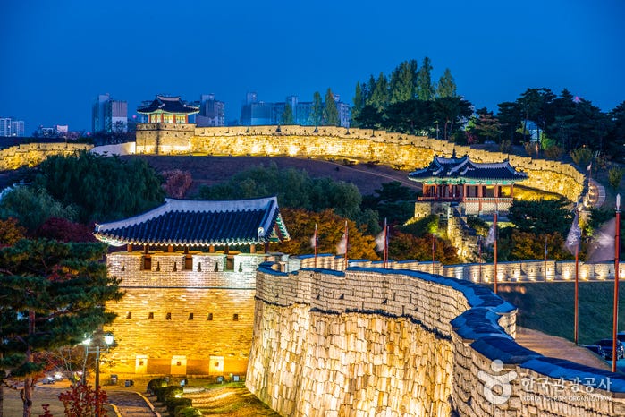 Suwon Hwaseong Fortress was registered as a World Cultural Heritage site by UNESCO in 1997.
