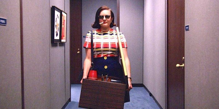 Peggy Olson from the Mad Men show, one of the first female Product Managers