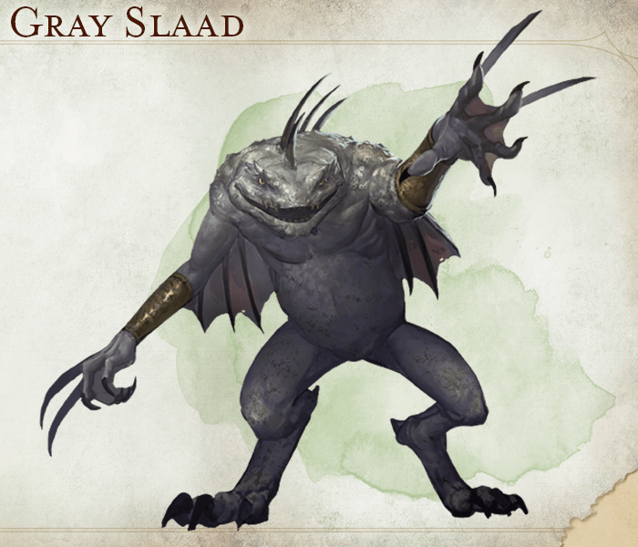 A toad-like monster with sharp claws.