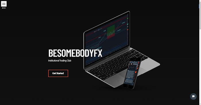 BeSomebodyFX website