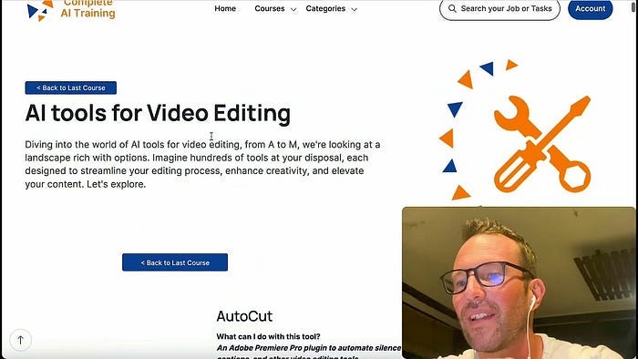 Video Course: All you need to know to become a Video Editor AI Expert today.