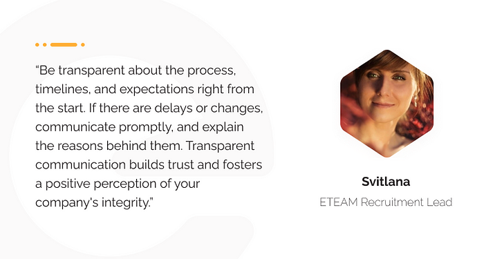 Quote from ETEAM`s Recruitment Lead