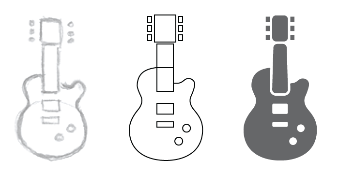 Electric Guitar Sketch