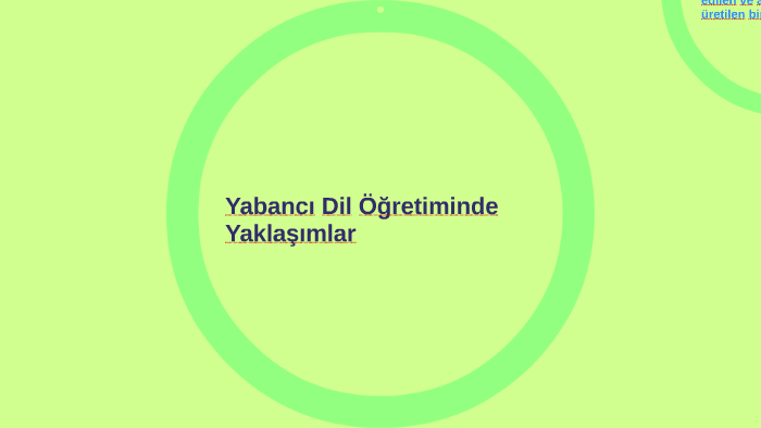 İngilizce Öğretiminde Yeni Yaklaşımlar