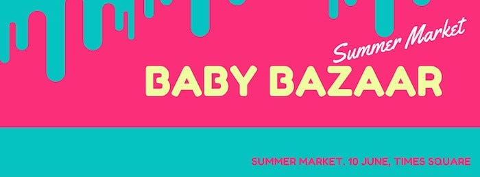 weekend baby bazaar market