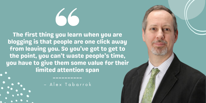 Blogging Quote by Alex Tabarrok