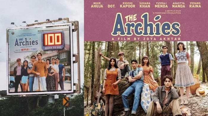 Archies On Netflix India: Billboard Promotions, 100 days prior to the Release of the show