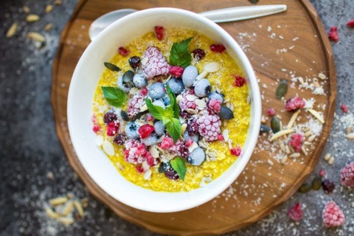 Turmeric oatmeal