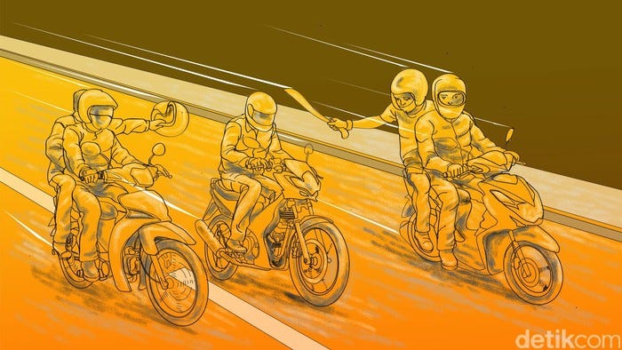 “Begal Bersajam Beraksi di Jakpus, Rampas Motor-Tinggalkan Korban di Jalanan” selengkapnya