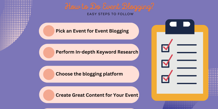 How to Do Event Blogging?