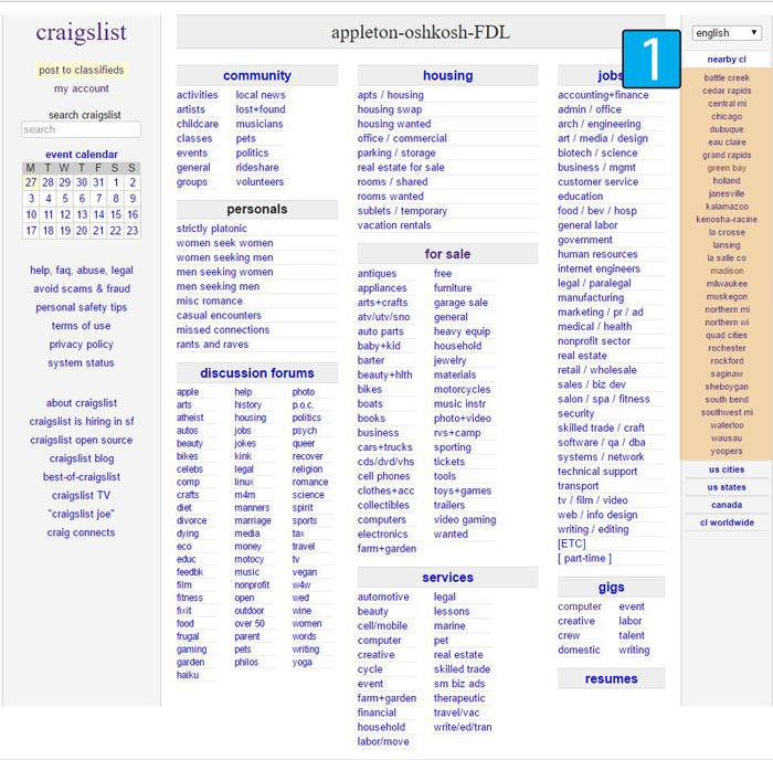 Cities you can advertise your business on craigslist