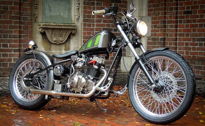 Custom motorcycle bobber