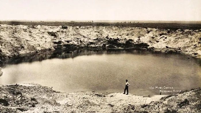 The WWI Battle of Messines began with huge explosions — among the biggest in history.