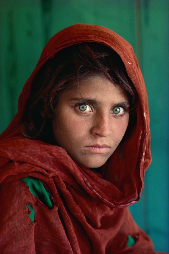 The Afghan Girl (1984) by Steve McCurry