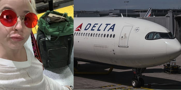 A passenger on a Delta flight claims she was escorted off the aircraft