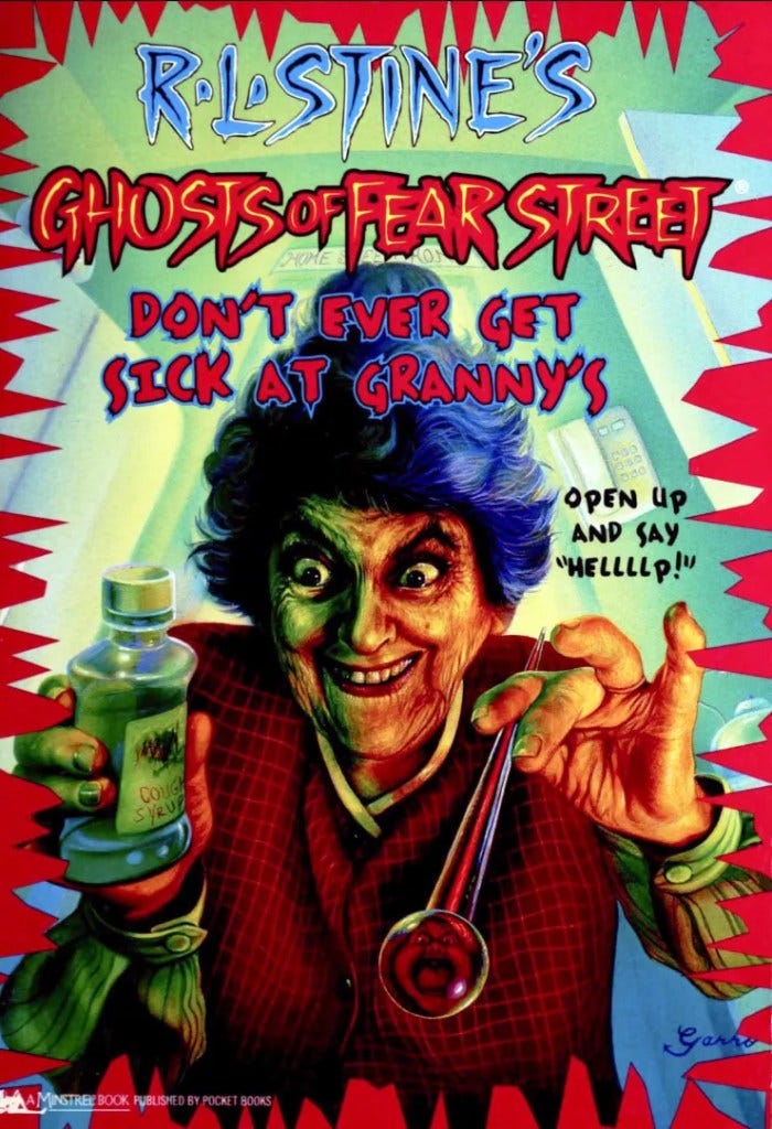 Ghosts of Fear Street: Don’t ever get sick at granny’s cover art