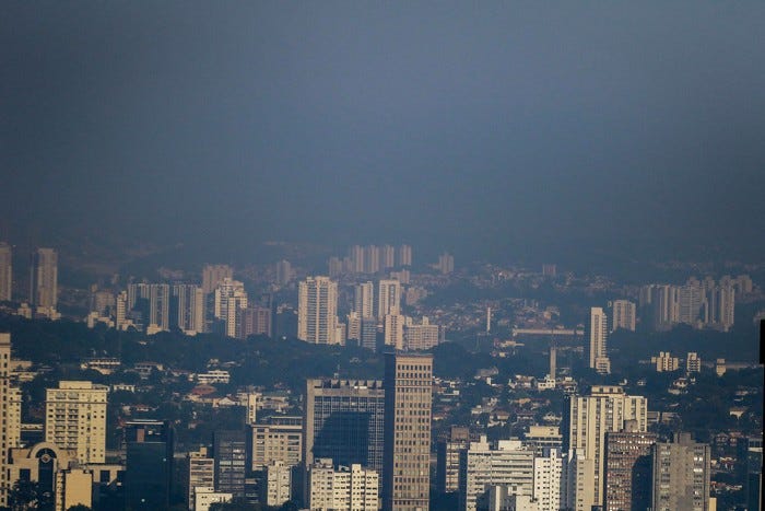 Smog blanketed São Paulo on June 10