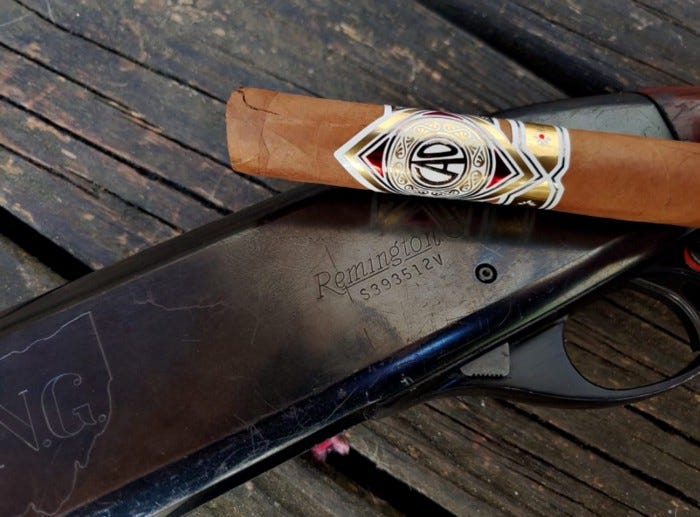 Remington 870 and CAO cigar