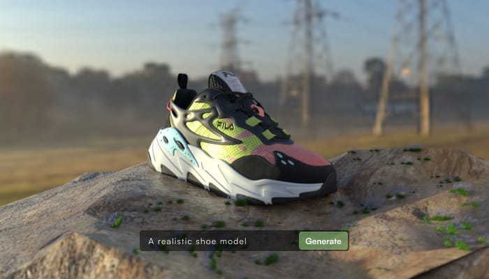 An immersive 3D shoe model showcasing realism and clarity