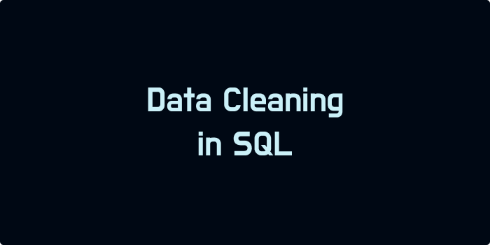 Data Cleaning in SQL