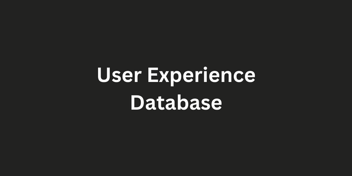 User Experience Database