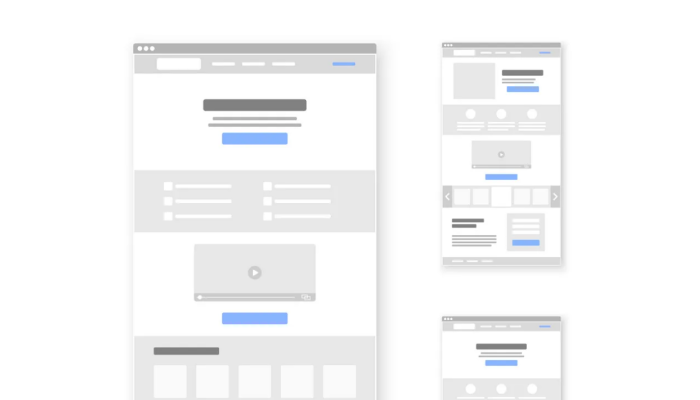 Medium fidelity wireframes