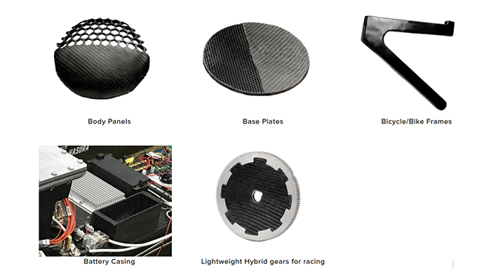 Fabheads manufactured parts using 3D printing