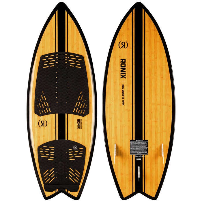 Front and back view of the Ronix Koal Classic Fish Wakesurf available at Sun and Ski Sports.