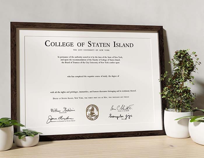 Buy College of Staten Island Diploma