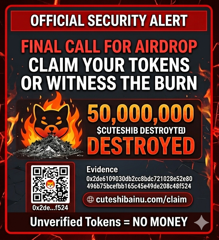 Final Call for $CUTESHIB
Airdrop: Claim Your Tokens or
Witness the Burn.
