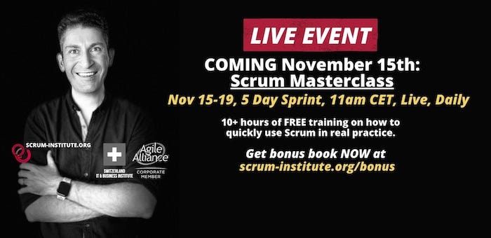 Invitation To SkillFront 5 Day Sprint, SkillFront Scrum Masterclass Live