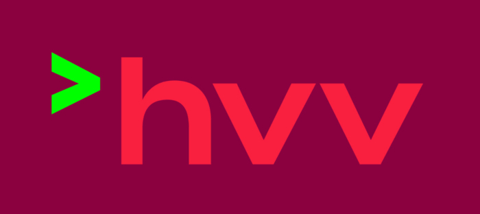 New HVV logo — red on red