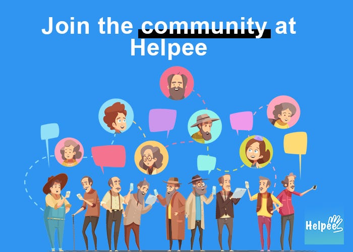 Helpee social community