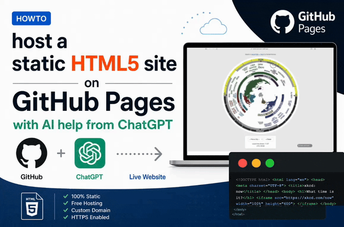 Host a static HTML5 site on GitHub Pages for FREE with AI help from ChatGPT