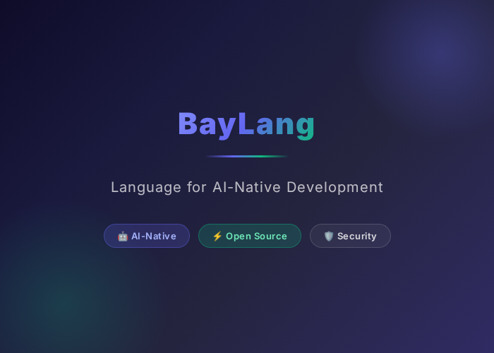 BayLang — A Programming Language for AI Development