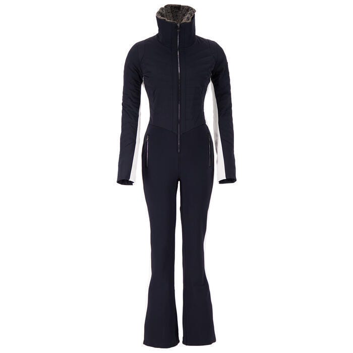 Obermeyer Women’s Katze Suit -best trendy and chic one-piece black ski suit for women.