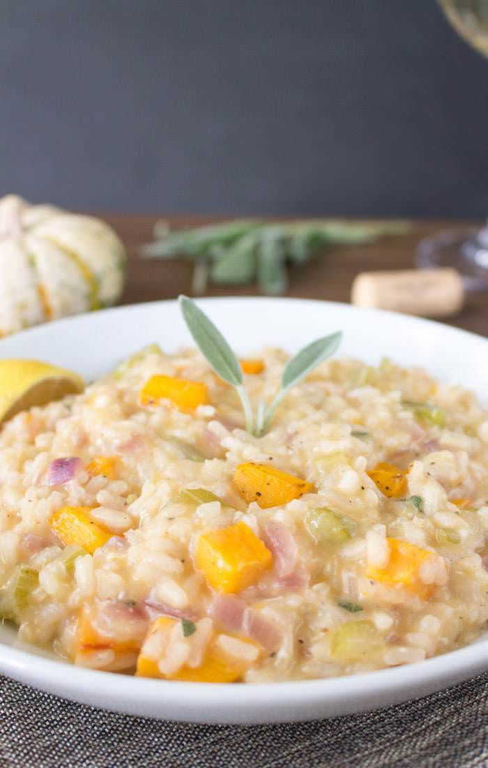 Vegan Risotto with Sage and Pumpkin