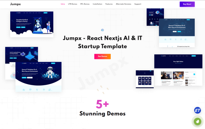 jumpx AI and IT template
