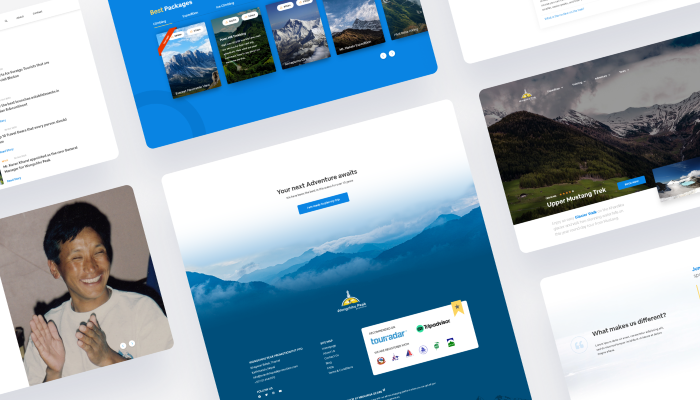 Case study travel agency website design