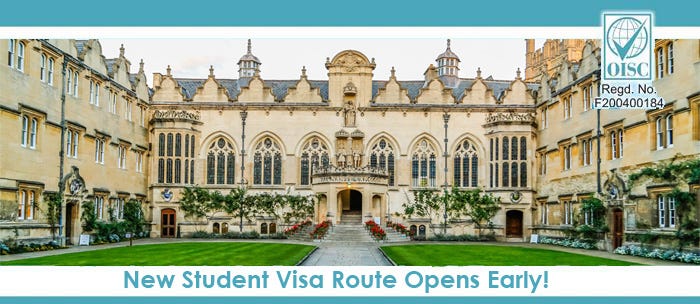 New student visa route for uk launched early under PBS