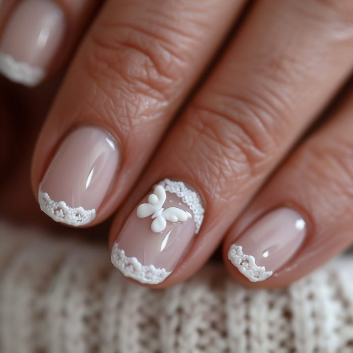 Short French Tip Nails