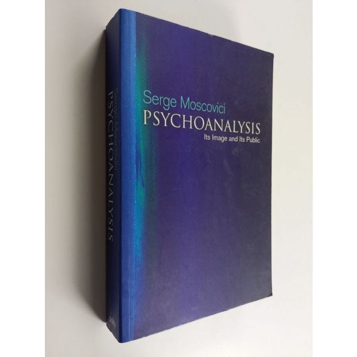 Book cover of the English translation of Serge Moscovici’s “Psychoanalysis: Its Image and Its Public”, Polity 2008