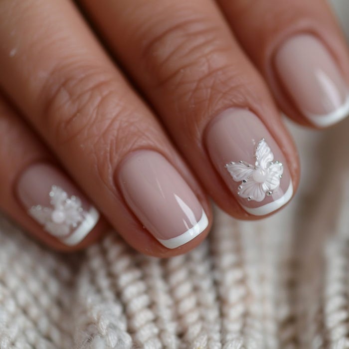 Short French Tip Nails