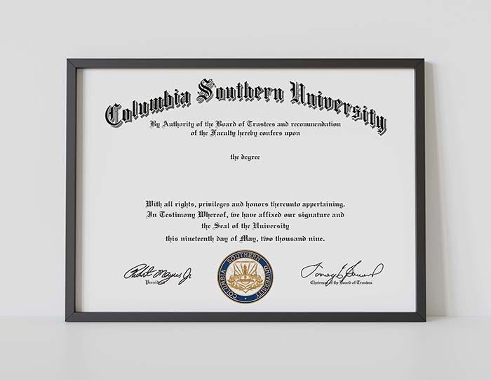 Buy Columbia Southern University Diploma