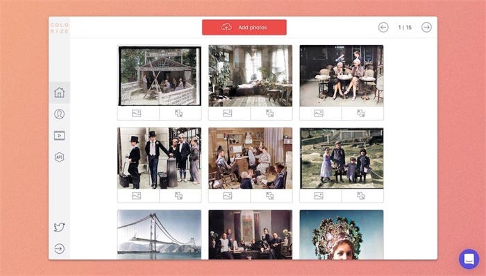 colorize black and white photos with Colorize.cc