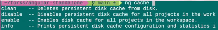 ng cache options