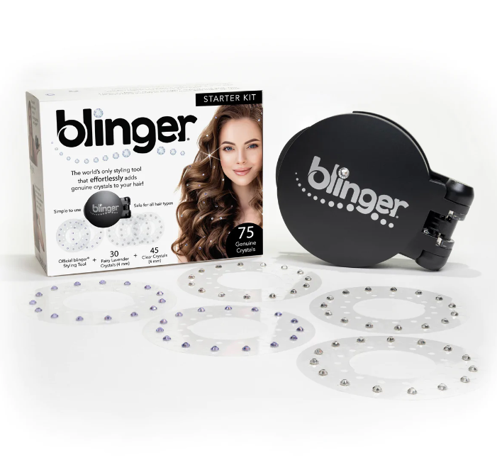 Hair gadget called Blinger with little rhinestones.